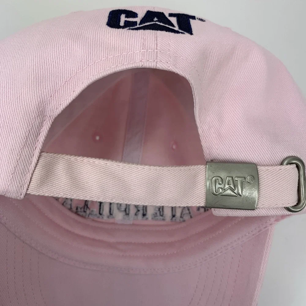 Caterpillar Pink Hat CAT Adjustable Strapback Cotton Baseball Cap